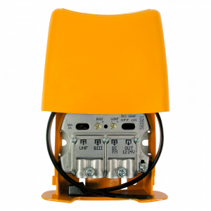NanoKom mast amplifier (LTE700, 2nd Digital Dividend) 3 inputs: BIII-UHF-FMmix