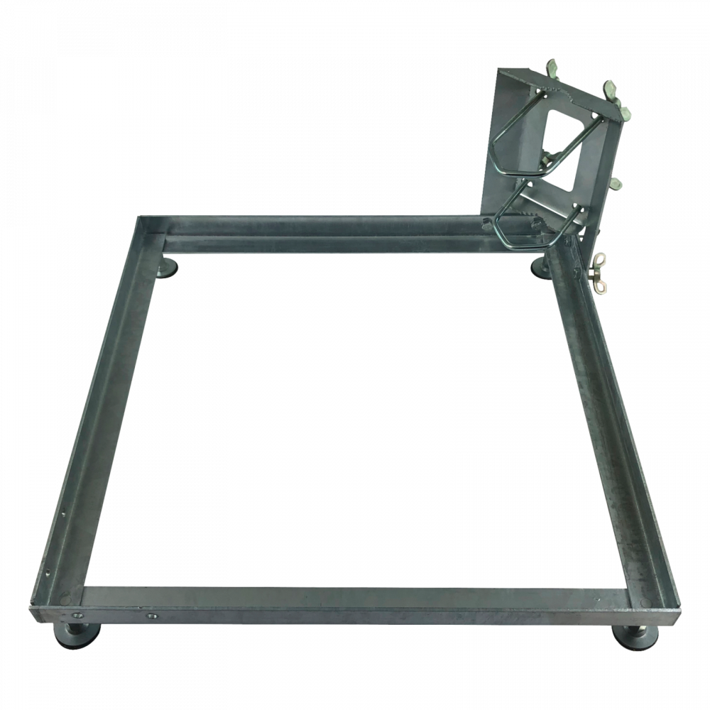TELESTAR Balkonständer Für Sat-Antenne – Stahlrohr 38 Mm, Höhe 1 M, Für Betonplatte 50x50 Cm, Zerlegt