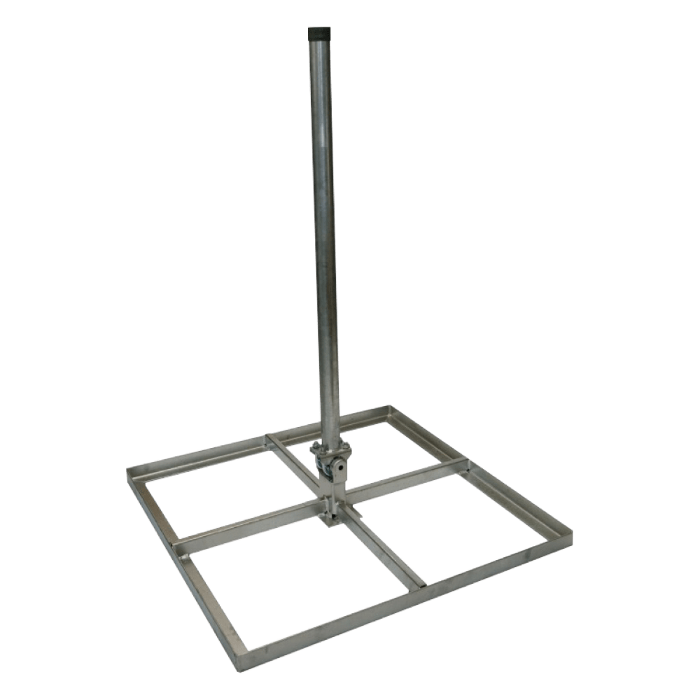 Balkonständer für SAT-Anlagen, für Fliesen im Format 40 x 40 cm, mit Masten Feuerverzinkt