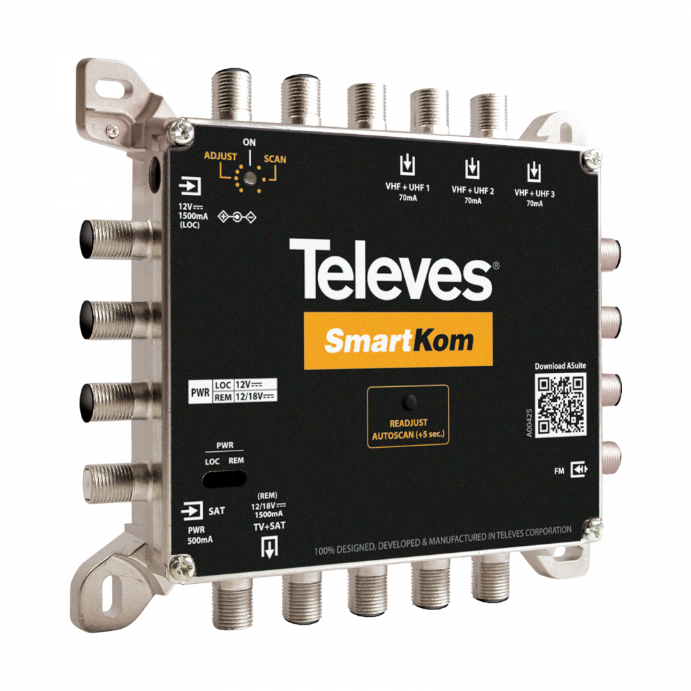 SCHWAIGER DSRD0100 Dongle SAT Segnali TV Digitali Via Ethernet Ricevitore TV WLAN Trasmettitore Ricevitore TV 18W DVB-S2 Nero - Foto 5