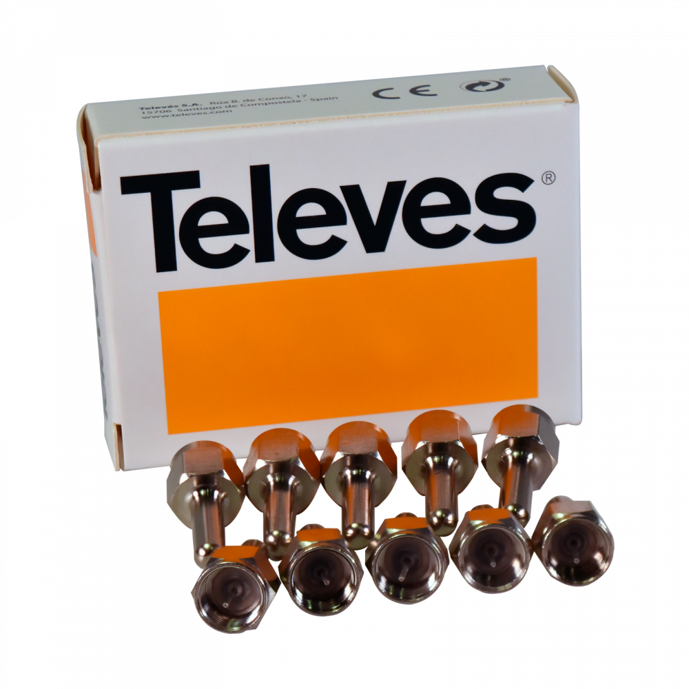 Terminator F Type 75 Ohm 10 Pezzi Terminatori F Tipo Maschio 75 Ohm - Per Connettori Coassiali Tappi Orecchie - Foto 4