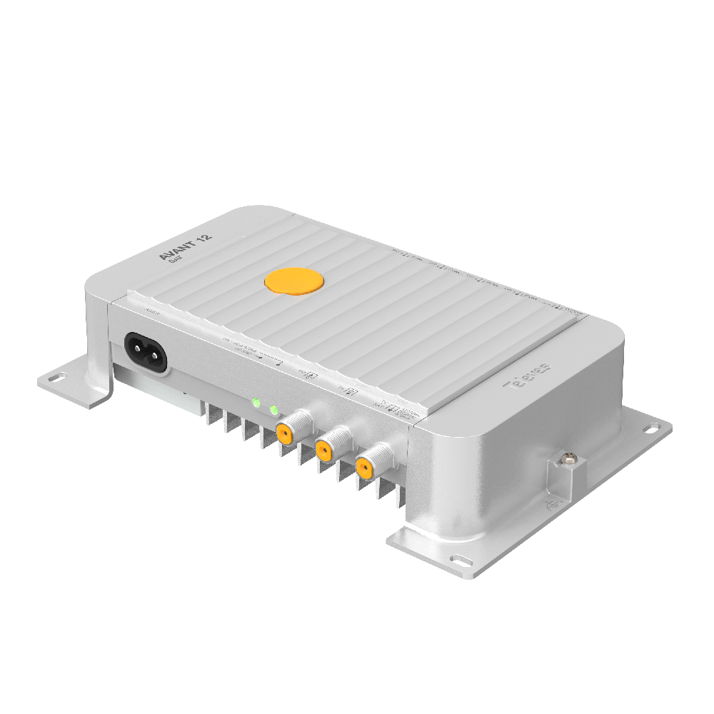Amplificatore Distribuzione 12 Uscite CATV: Basso Rumore, Filtri LTE E Alimentazione Remota