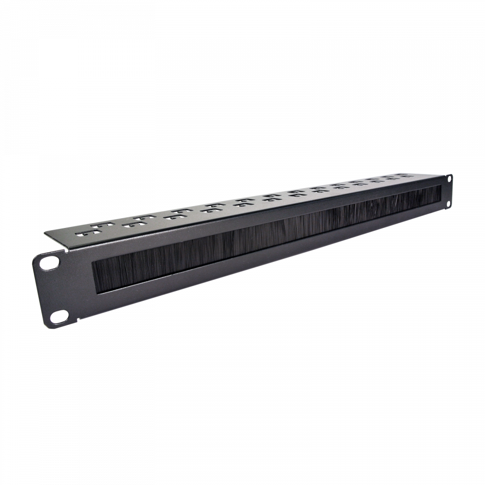 Pannello Cieco Toolless 2 Clip per Armadi Rack 19'' 1U Nero I-CASE