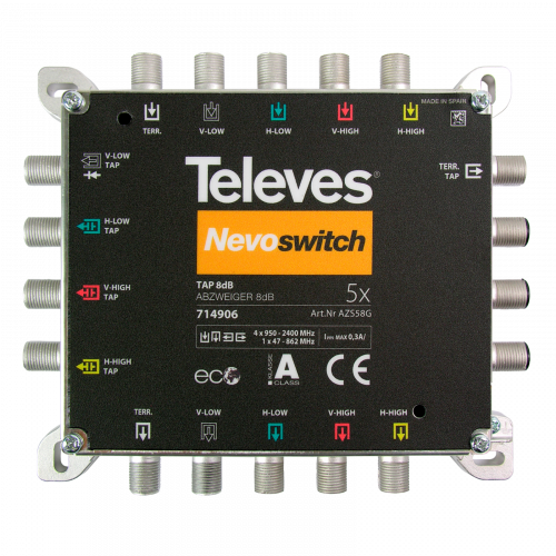 Derivador NevoSwitch 5 entradas 8dB