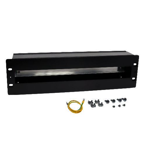 Panneau rail DIN pour Baie 19" 3U, jusqu'à 24 ports single