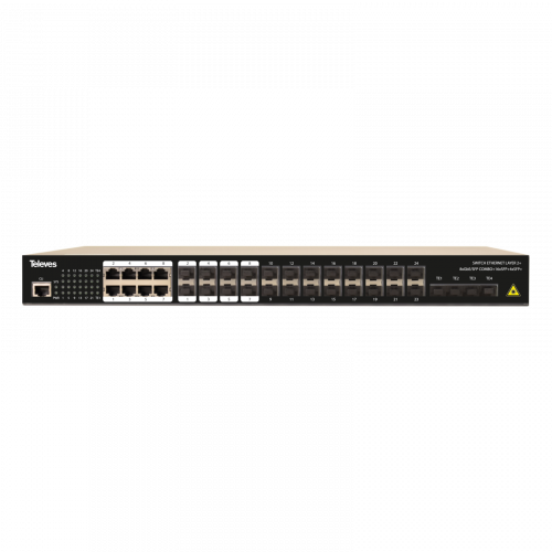Switch Ethernet Layer 2+ 8x Combo GbE/SFP + 16xSFP (1Gbps) + 4xSFP+ (10Gbps)