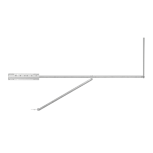 Accesorio Boom con mástil vertical de Ø25mm, Galvanizado en caliente para Torres 450/550