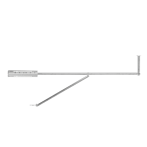 Accesorio Boom con mástil vertical de Ø50mm, Galvanizado en caliente para Torres 450/550