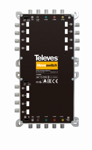 NevoSwitch 5 ingressi - 12 uscite  con terrestre passivo