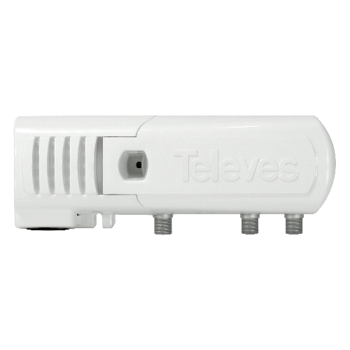 Amplificador de vivienda "F" (DC) 2 salidas: VHF/UHF - LTE700 Ready