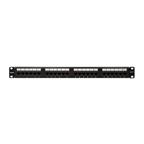 Panneau de brassage pour Baie 19" 1U, avec un maximum de 24 connecteurs "RJ45" Cat 6 UTP femelle