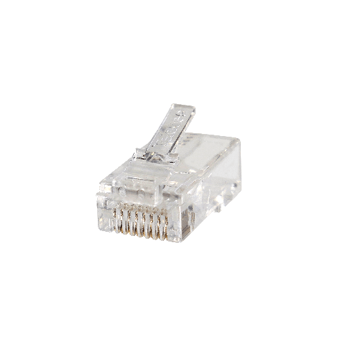 Conector RJ45 macho pasante UTP Cat 6 para cables de datos