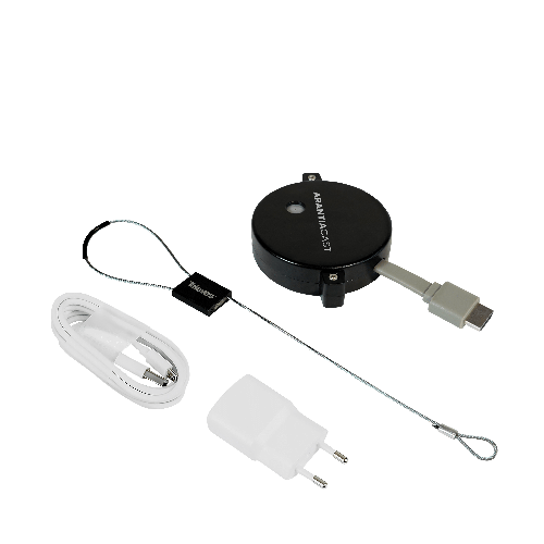 Kit ArantiaCast: Dongle 4K Preconfigurado + Cable de Seguridad