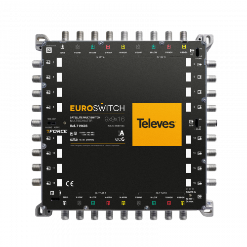 EuroSwitch 9 entradas - 16 salidas