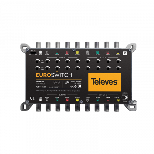 Amplificador EuroSwitch 9 entradas 27/31dB