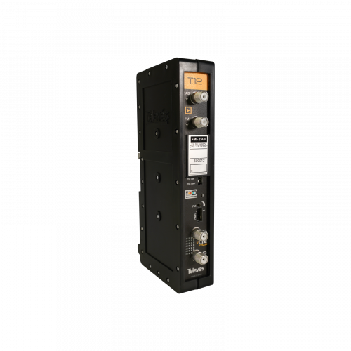 Amplificador monocanal T12 FM/DAB: 88...108/174..230MHz