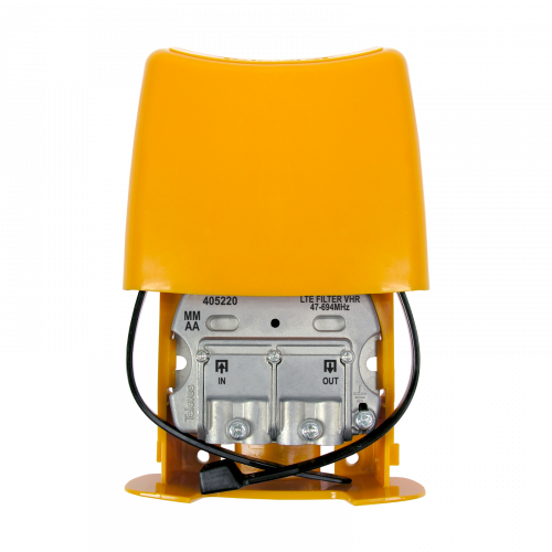 Filtro LTE/5G VHR (Very High Rejection), con paso de DC 47...694MHz (C.48), Conexión "EasyF"