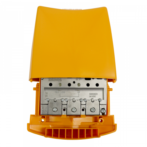 Amplificador de mástil de alta ganancia (LTE700, 2o Dividendo Digital) 1 entrada: FM/BIII/DAB/UHF