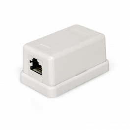 deleyCON 1x CAT 6 Universale Presa di Rete - 2x Porta RJ45 - Schermato - Superficie o Filo - 1