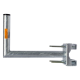 Mastausleger (Winkelform): 440 mm x 300 mm, Ø 50 mm, für Mastmontage Feuerverzinkt