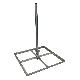 Markstativ special med rör 1 meter För antenner, , för betongplattor 40x40 cm, lutning justerbar