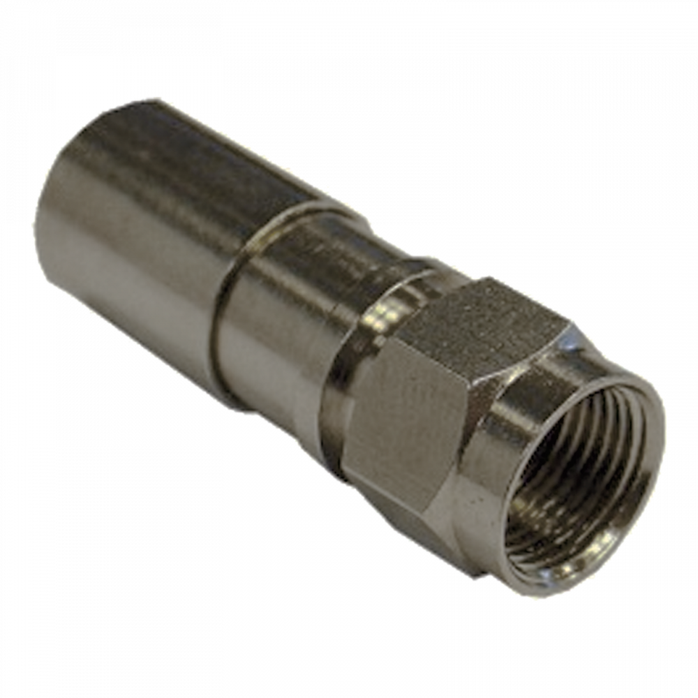 Conector de compressão "F" - Compressão - Conectores (75 Ohm) - Coaxial:  Cabos e Conectores - DISTRIBUIÇÃO DE TV